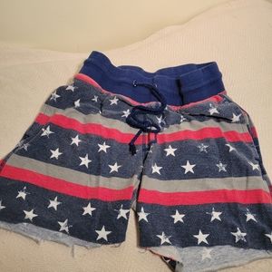 Top Drawer Cut Off Shorts small red , white and blue